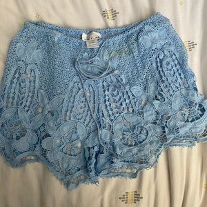 Miguelina crocheted shorts
